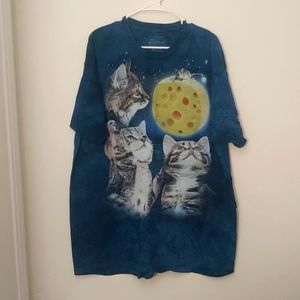 Three Wolf Shirt but With Cats